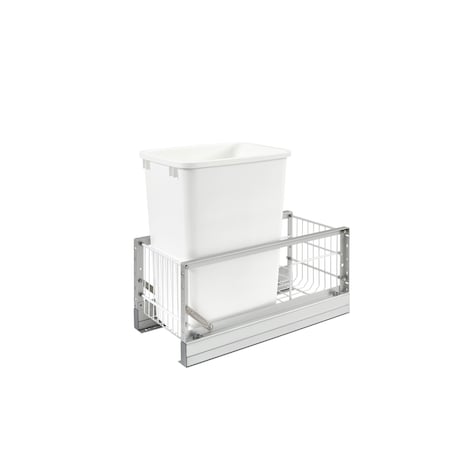 Rev-A-Shelf Aluminum, Silver, 10.75 in W, 19.25 in H, 21.94 in D, 21.94 in L, Silver 5349-15DM-1